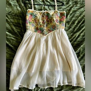 Corset mini cottage core dress